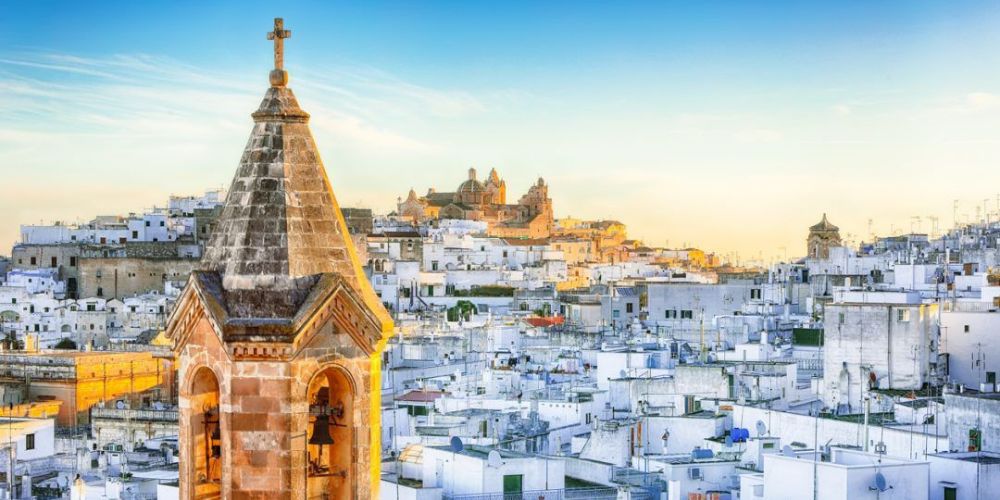 Panoramica di Ostuni dall'alto