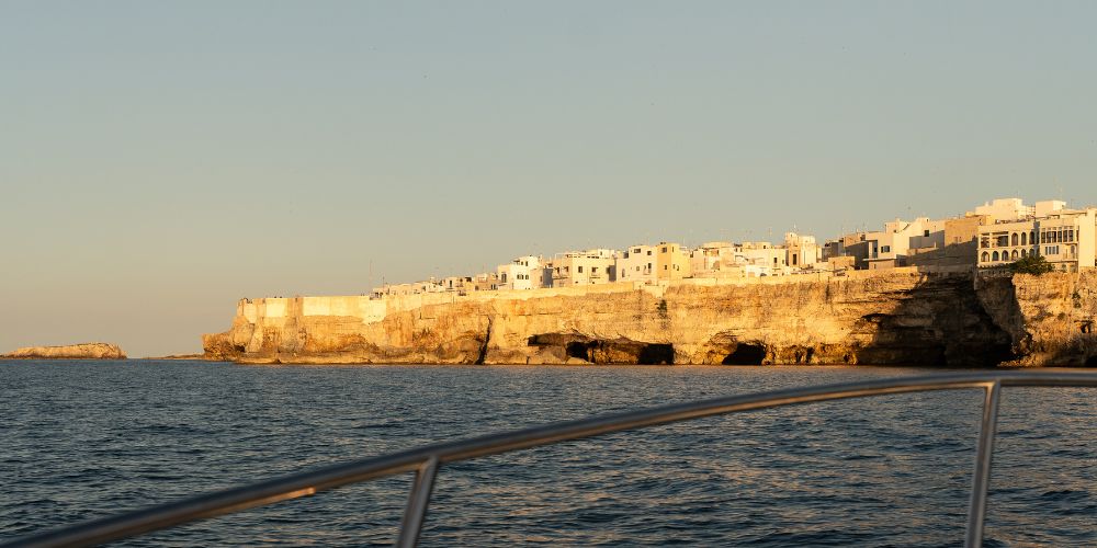 Vista dalla barca durante il nostro tour privato al tramonto