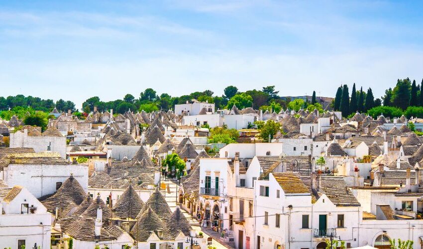 Panoramica trulli di Alberobello