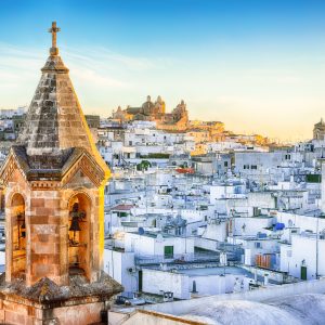 Panoramica di Ostuni dall'alto