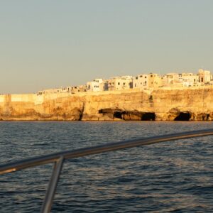 Vista dalla barca durante il nostro tour privato al tramonto