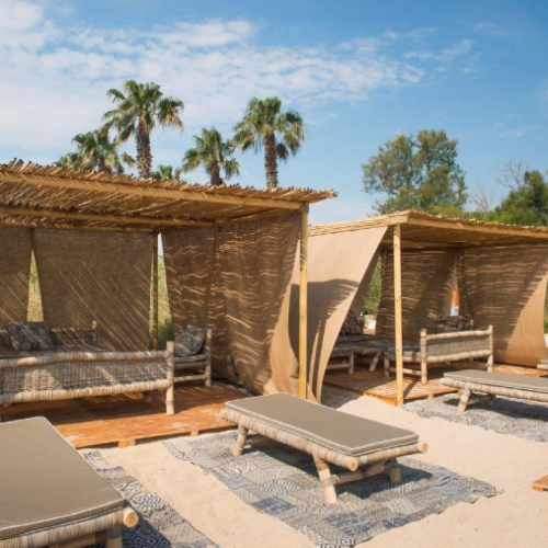 Salottini exclusive al Lido Le Palme Beach Club