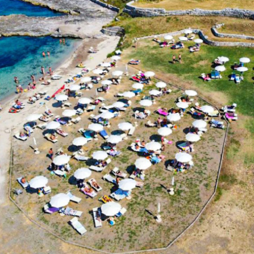 Panoramica del Lido ArcheoLido dall'alto