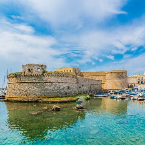 View,Of,Gallipoli,Town,And,Harbour,,Puglia,Region,,South,Italy